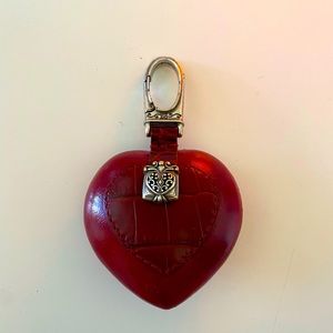 Brighton puffed heart key chain- coin purse
